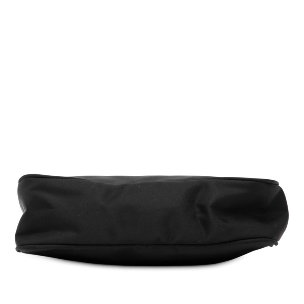 Prada B Prada Black Nylon Fabric Tessuto Shoulder Bag Italy