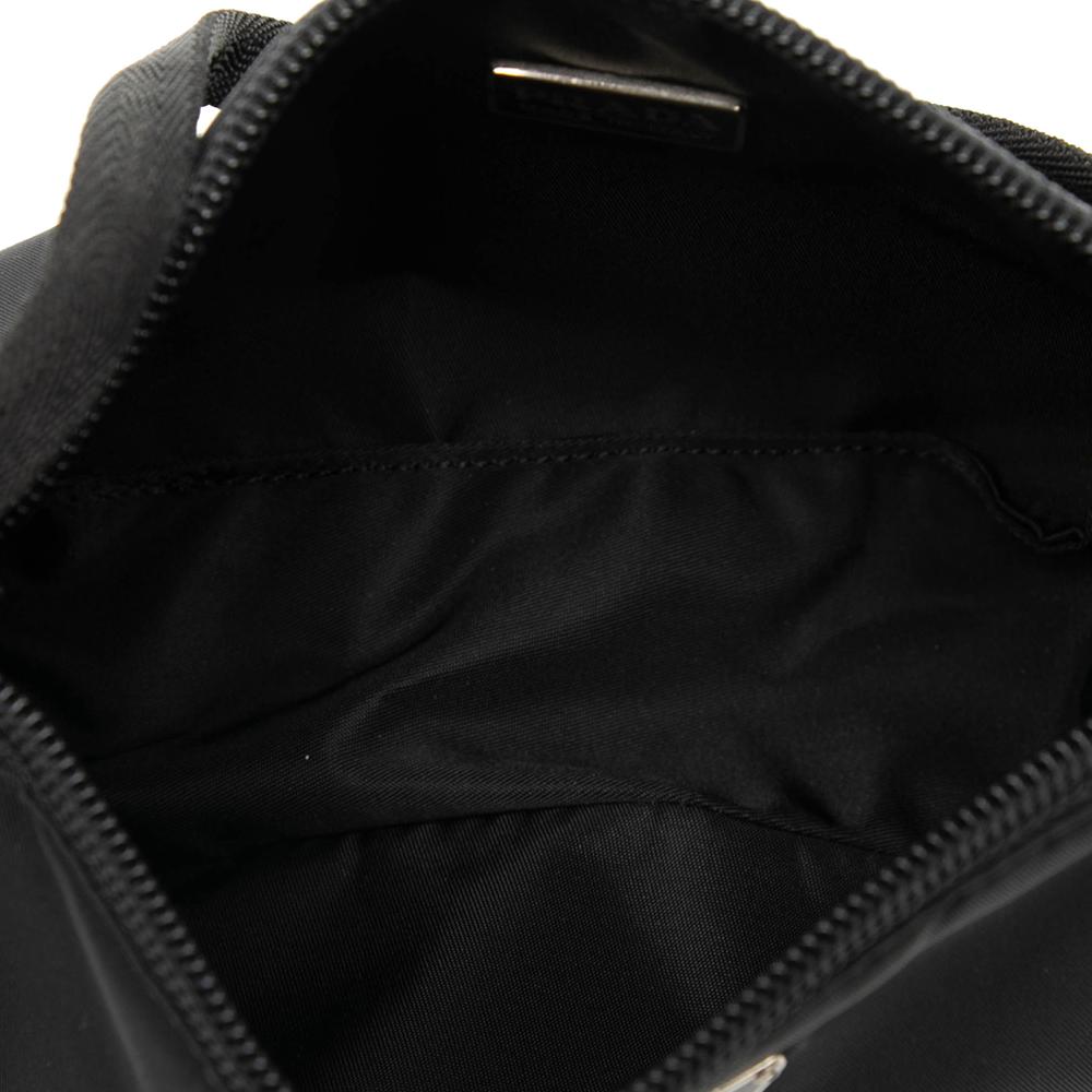 Prada B Prada Black Nylon Fabric Tessuto Shoulder Bag Italy