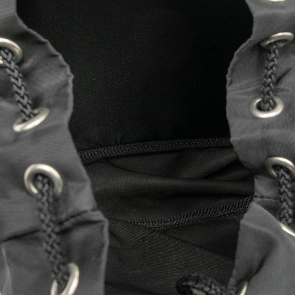 Prada B Prada Black Nylon Fabric Tessuto Montagna Backpack Italy