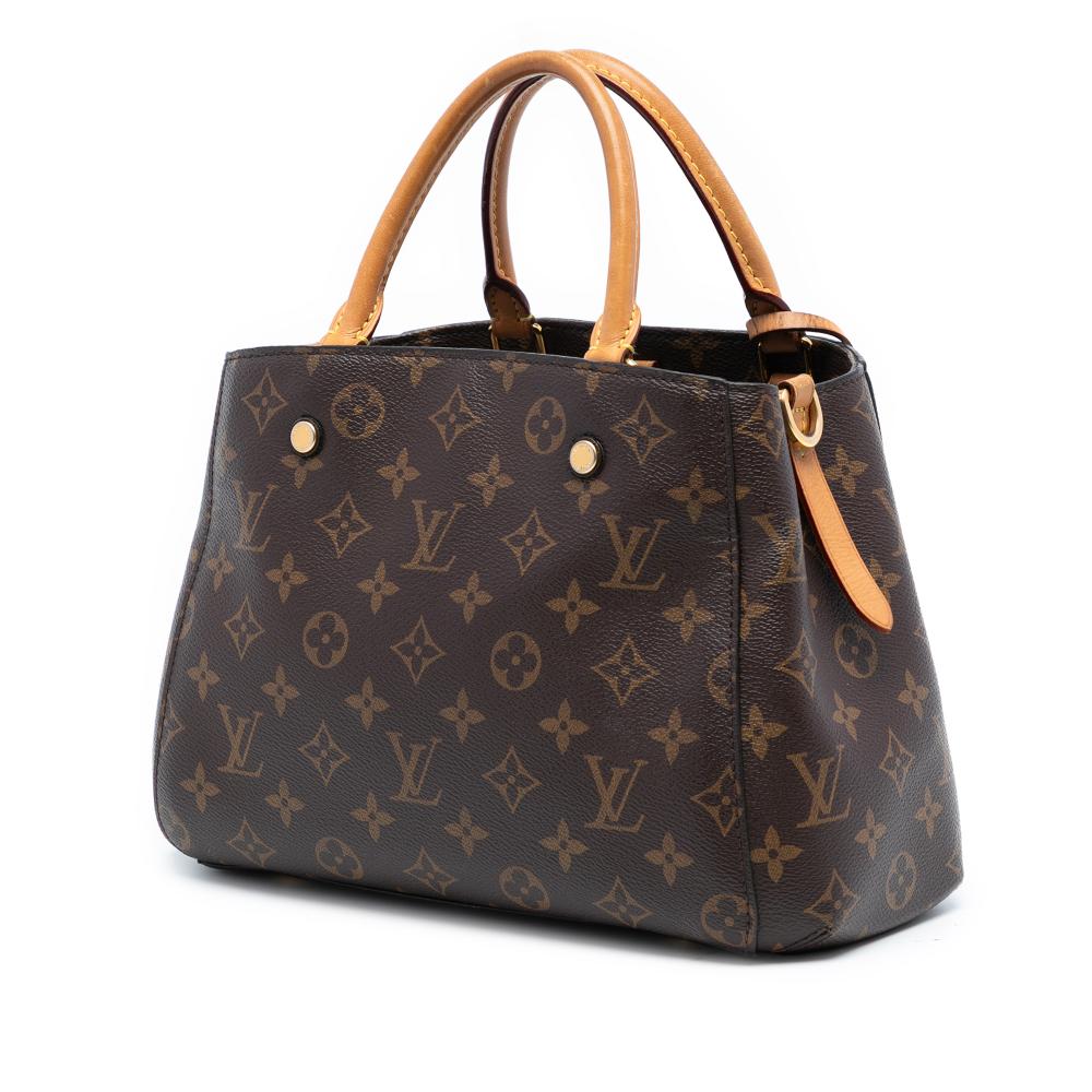 Louis Vuitton B Louis Vuitton Brown Monogram Canvas Fabric Monogram Montaigne BB Spain