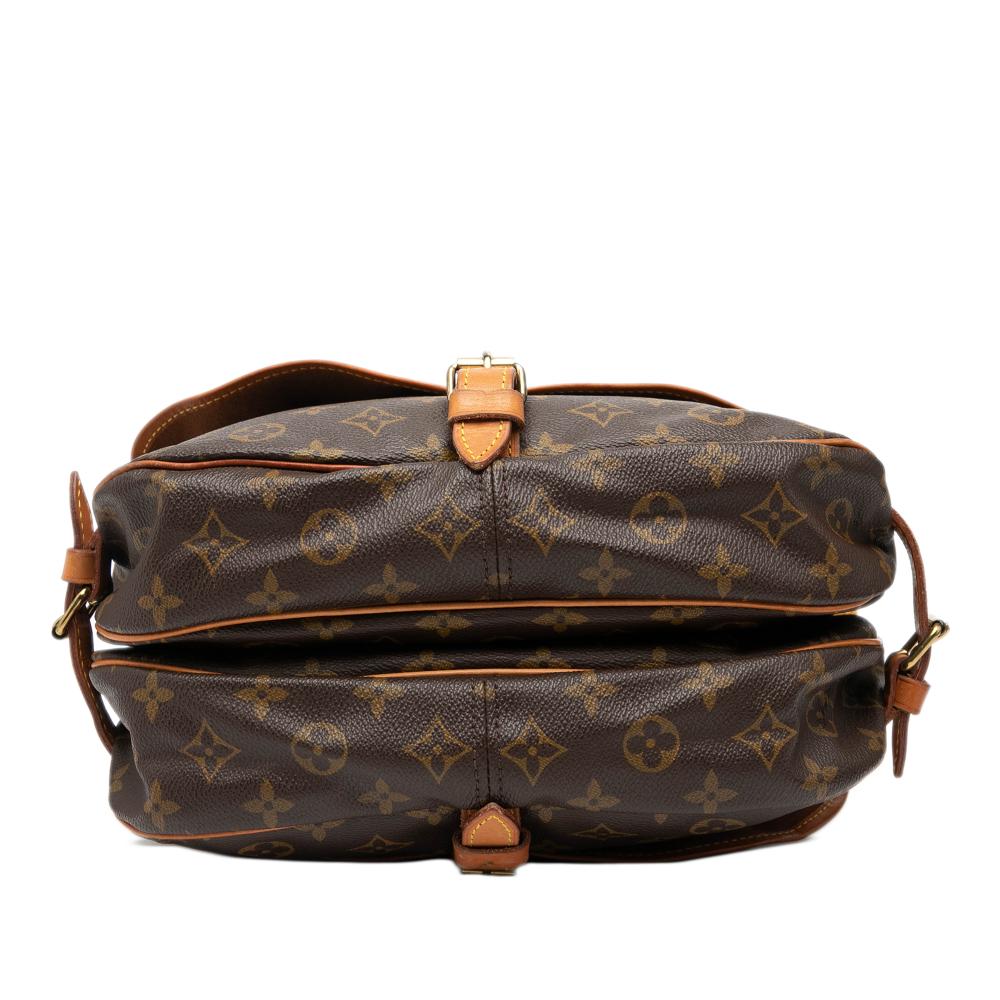 Louis Vuitton B Louis Vuitton Brown Monogram Canvas Fabric Monogram Saumur 30 United States