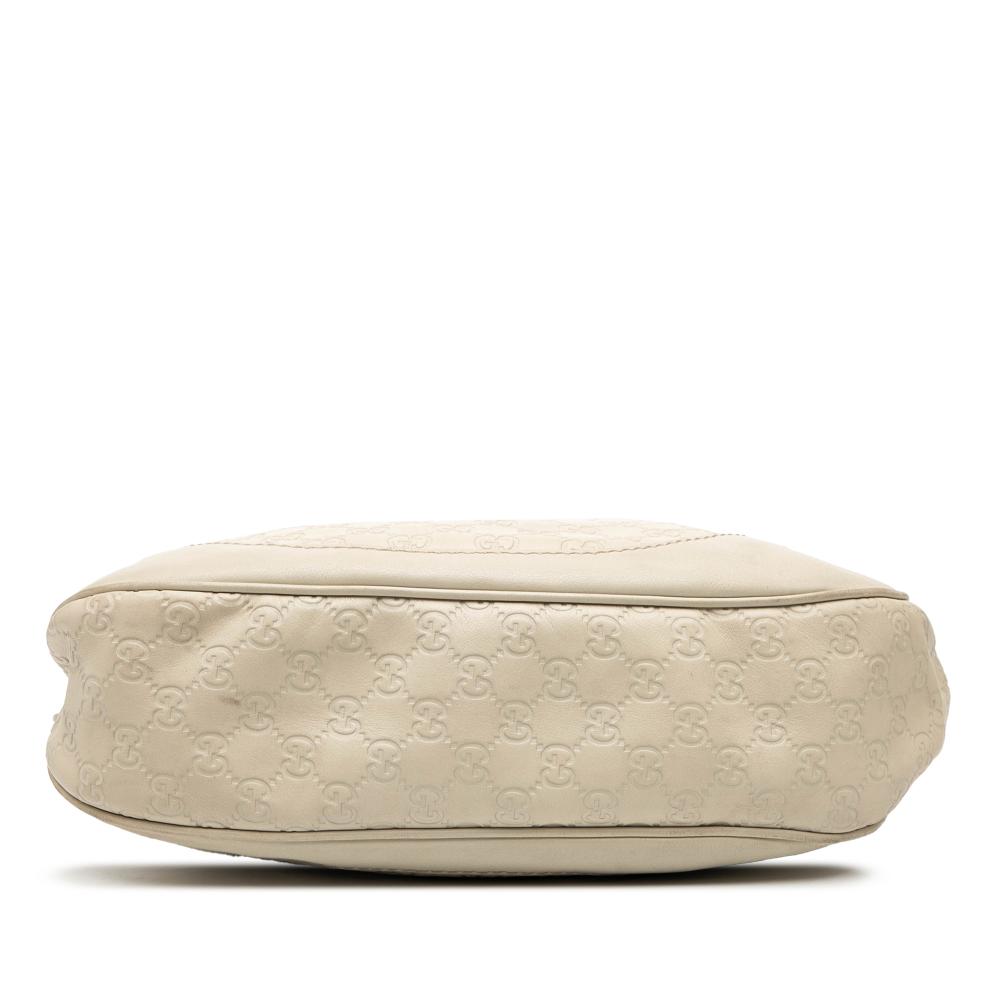 Gucci B Gucci White Off White Calf Leather Guccissima Charlotte Crossbody Italy