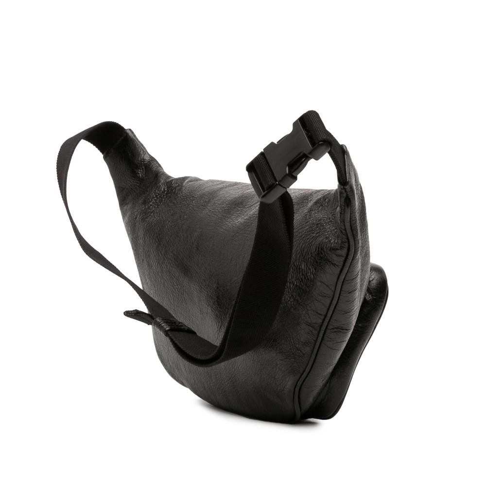 Balenciaga AB Balenciaga Black Calf Leather Explorer Belt Bag Italy
