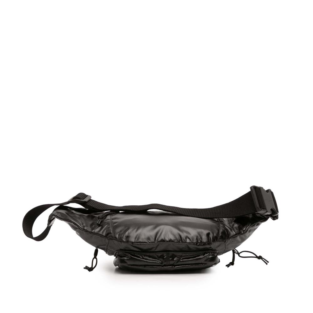 Saint Laurent AB Saint Laurent Black Nylon Fabric Nuxx Belt Bag Italy