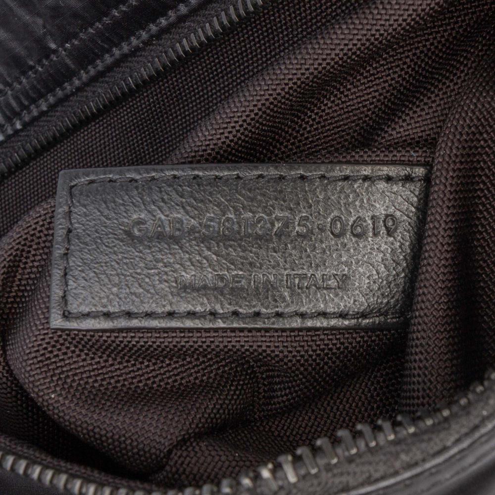 Saint Laurent AB Saint Laurent Black Nylon Fabric Nuxx Belt Bag Italy