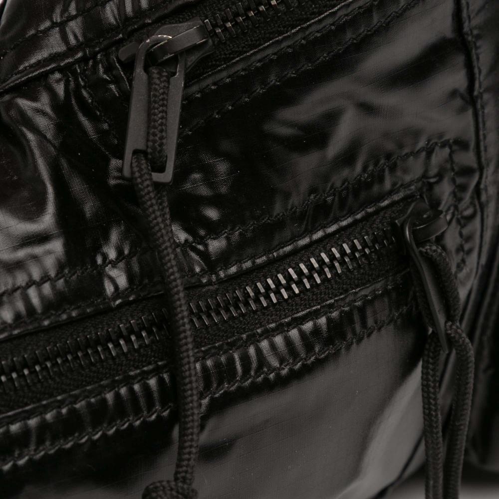 Saint Laurent AB Saint Laurent Black Nylon Fabric Nuxx Belt Bag Italy