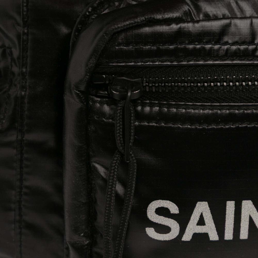 Saint Laurent AB Saint Laurent Black Nylon Fabric Nuxx Belt Bag Italy