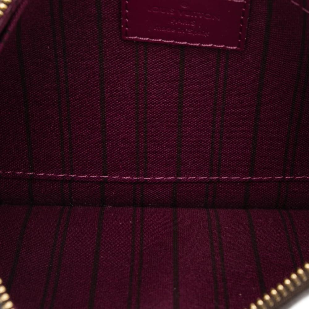 Louis Vuitton AB Louis Vuitton Brown Monogram Canvas Fabric Monogram Neverfull Pouch MM Spain