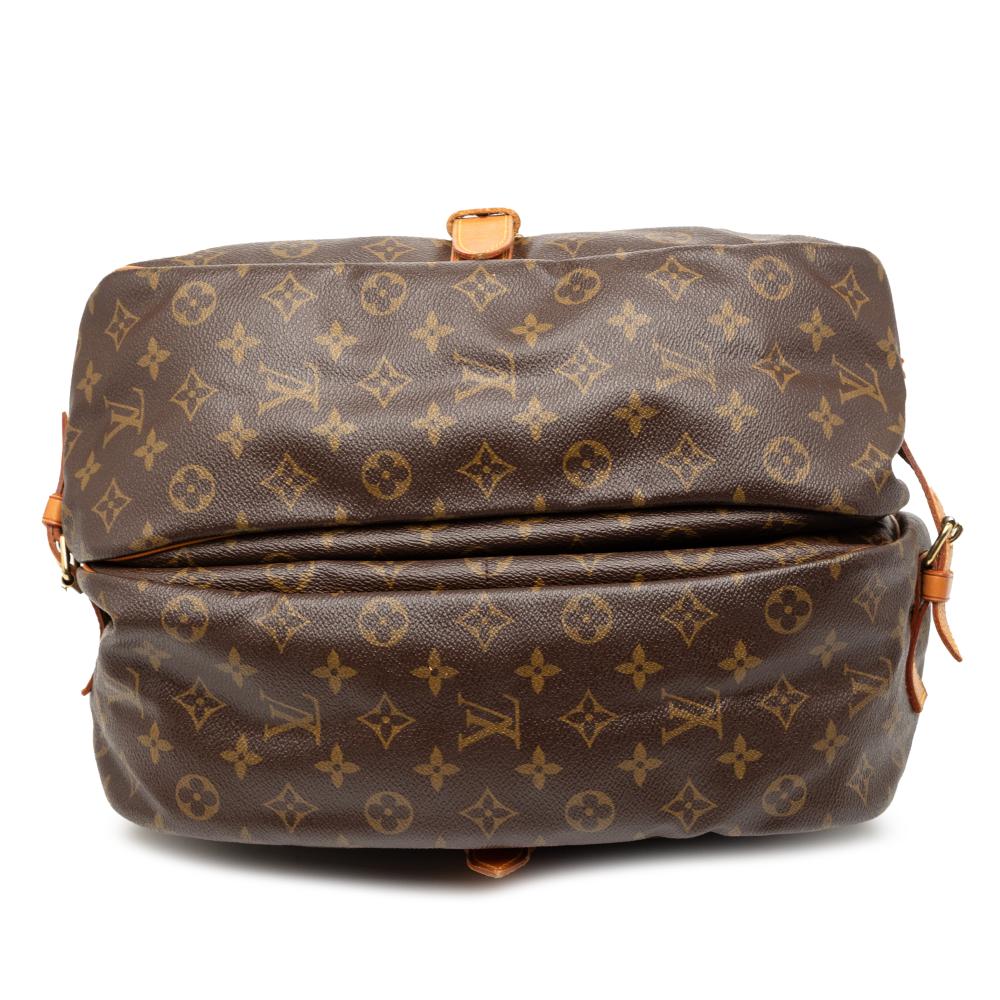 Louis Vuitton B Louis Vuitton Brown Monogram Canvas Fabric Monogram Saumur 35 France