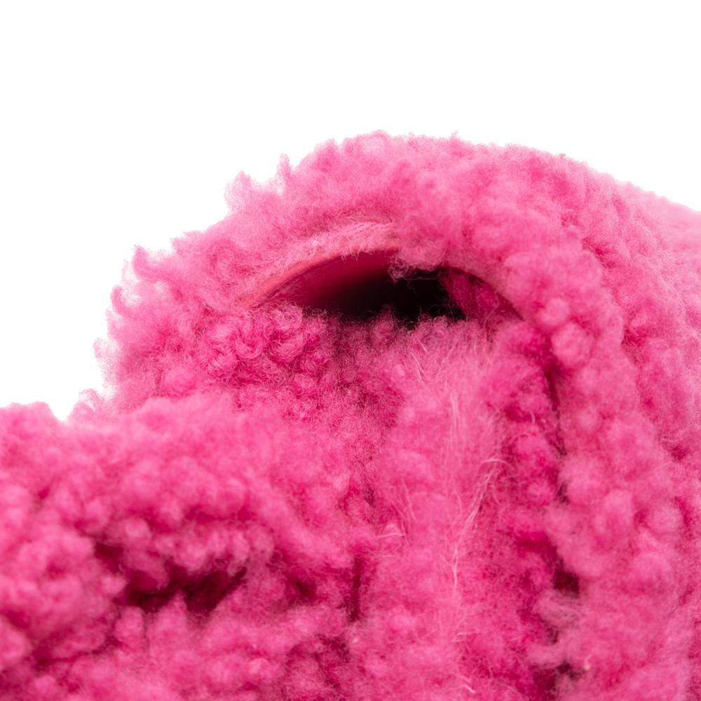 Jacquemus AB Jacquemus Pink Hot Pink Fur Natural Material Shearling Le Bambidou Shoulder Bag Italy