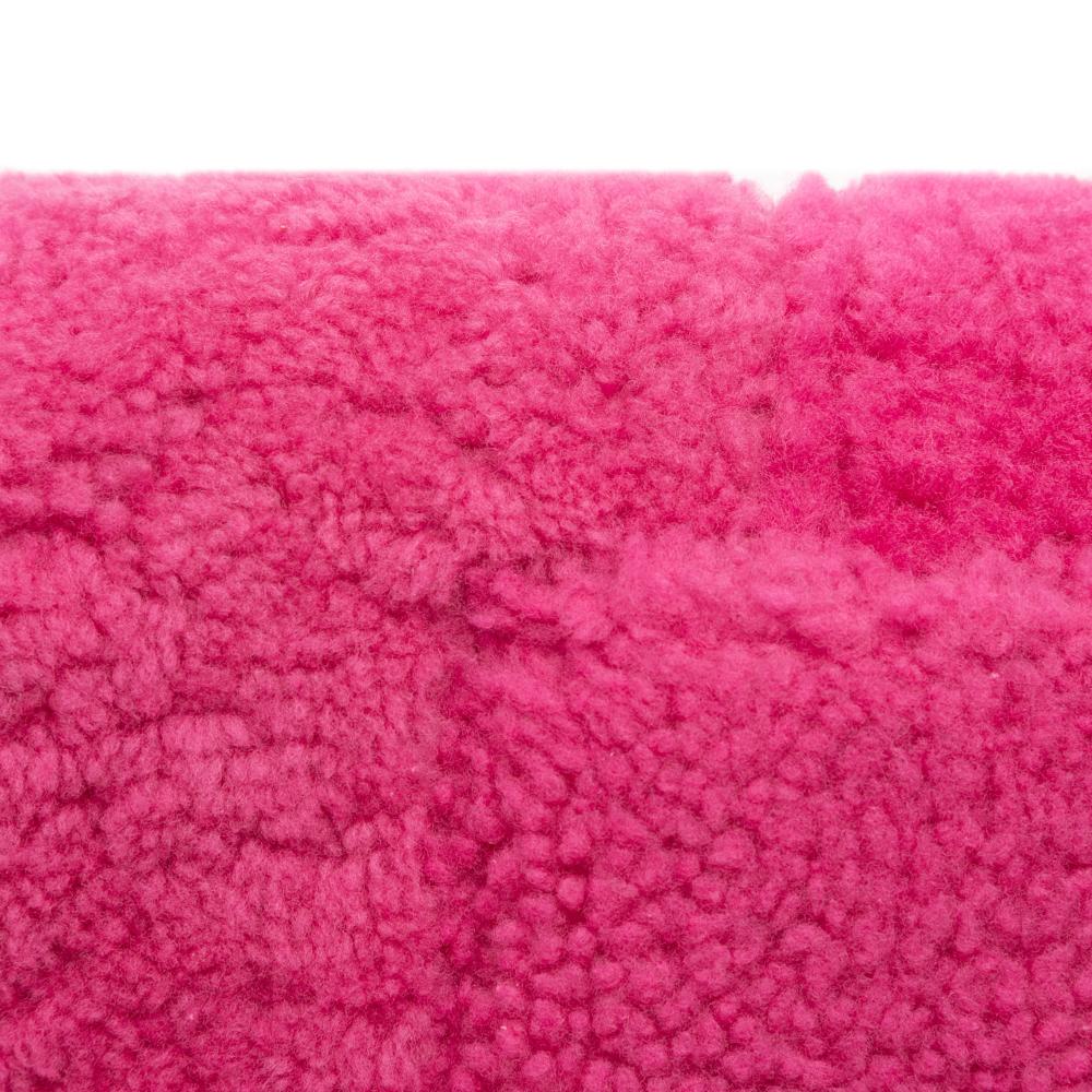 Jacquemus AB Jacquemus Pink Hot Pink Fur Natural Material Shearling Le Bambidou Shoulder Bag Italy