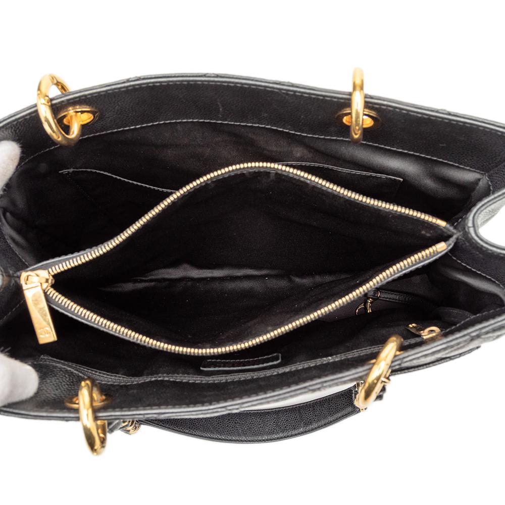 Chanel B Chanel Black Caviar Leather Leather Caviar Grand Shopping Tote Italy