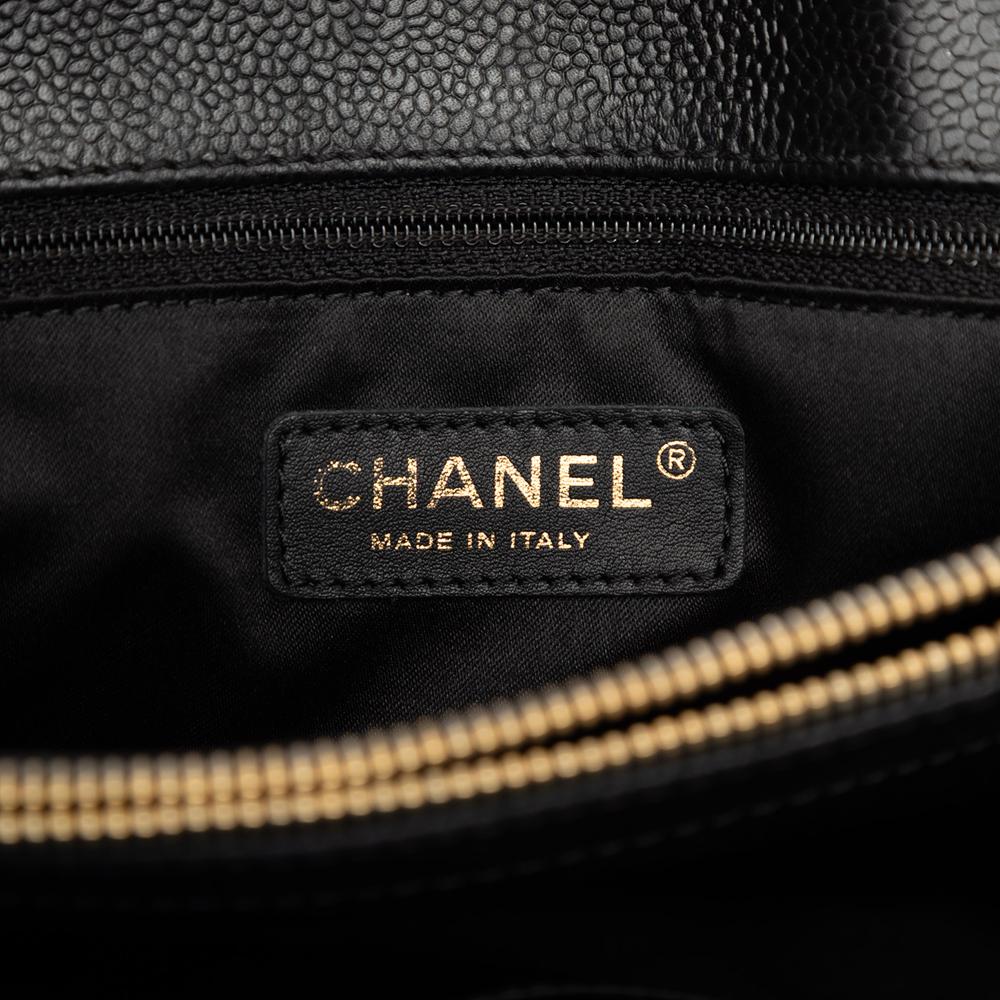 Chanel B Chanel Black Caviar Leather Leather Caviar Grand Shopping Tote Italy