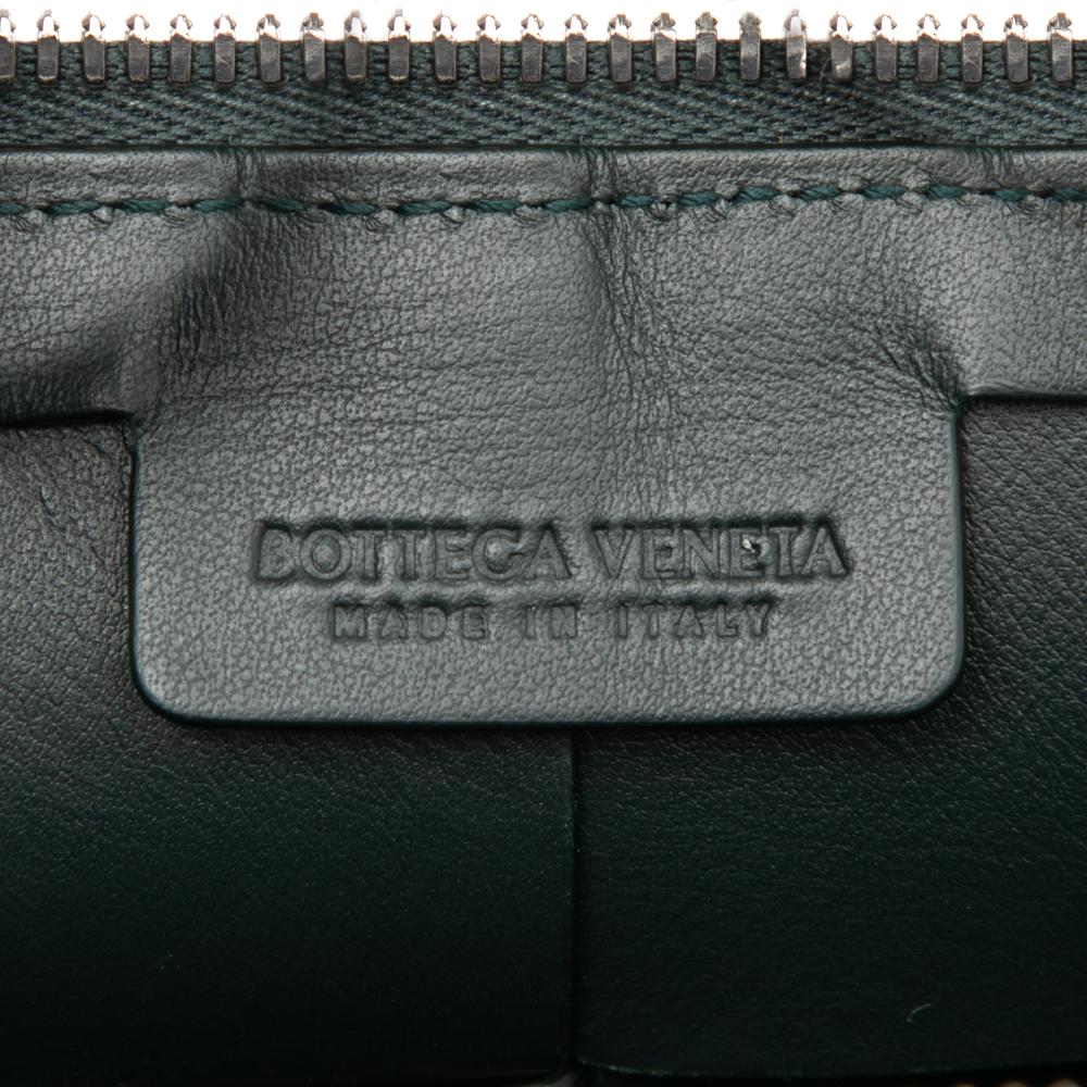 Bottega Veneta Green Nappa Maxi Intrecciato Cassette Camera Bag Italy