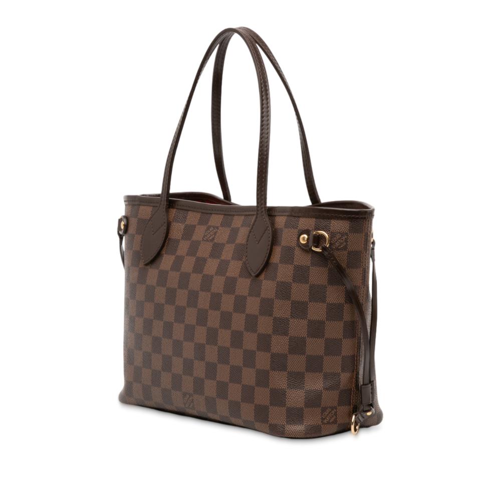 Louis Vuitton B Louis Vuitton Brown Damier Canvas Fabric Damier Ebene Neverfull PM France