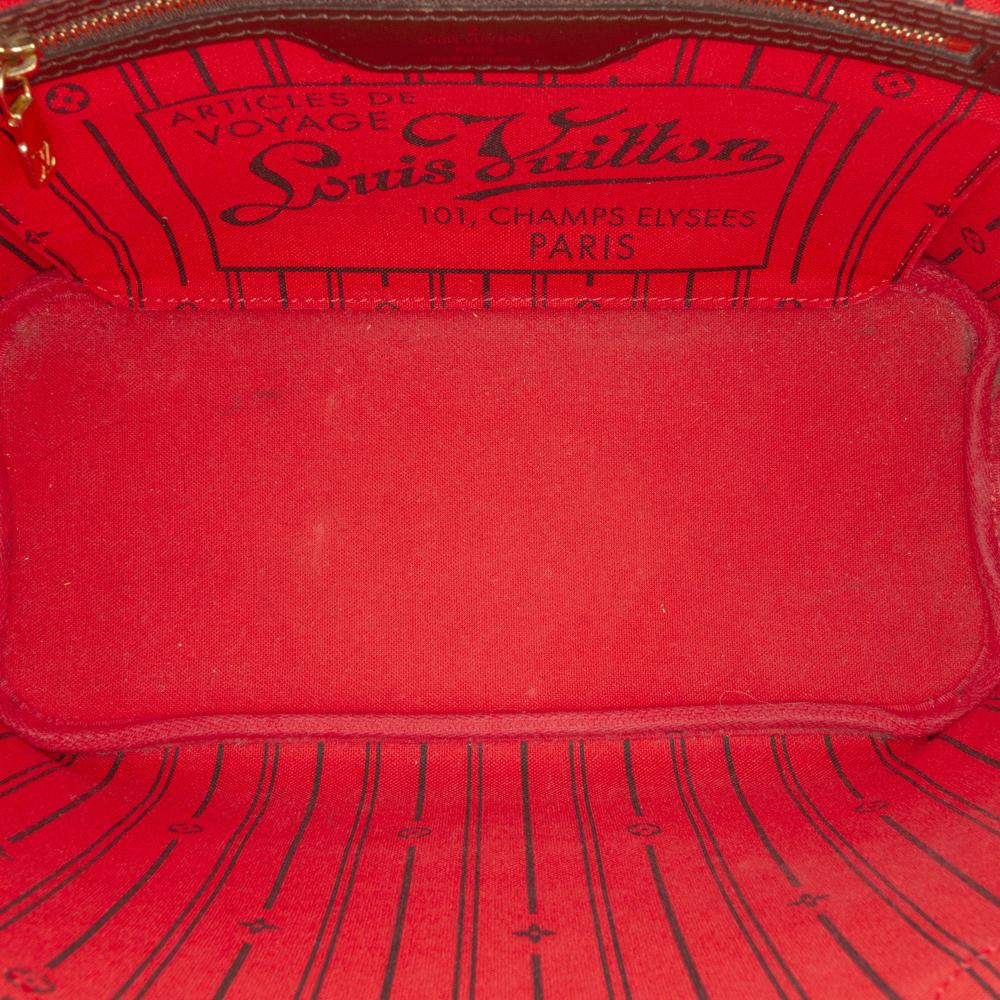 Louis Vuitton B Louis Vuitton Brown Damier Canvas Fabric Damier Ebene Neverfull PM France