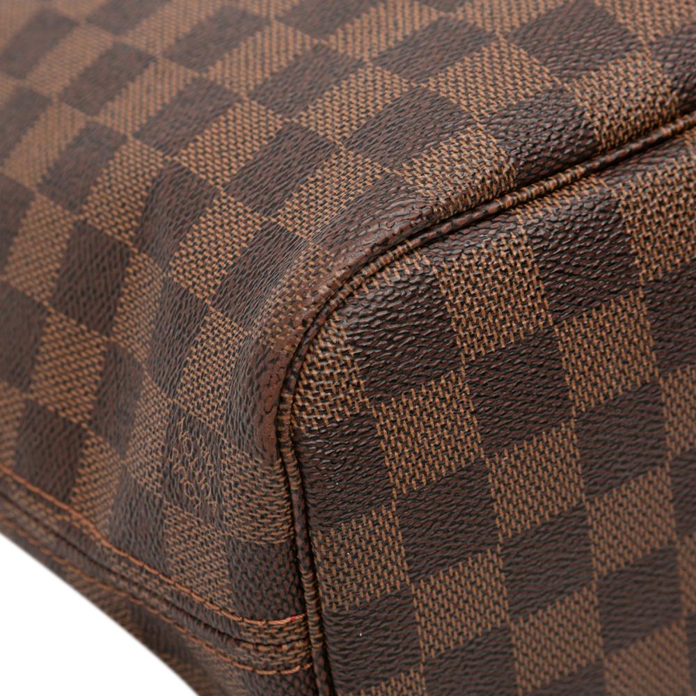 Louis Vuitton B Louis Vuitton Brown Damier Canvas Fabric Damier Ebene Neverfull PM France