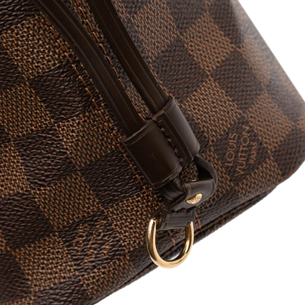 Louis Vuitton B Louis Vuitton Brown Damier Canvas Fabric Damier Ebene Neverfull PM France
