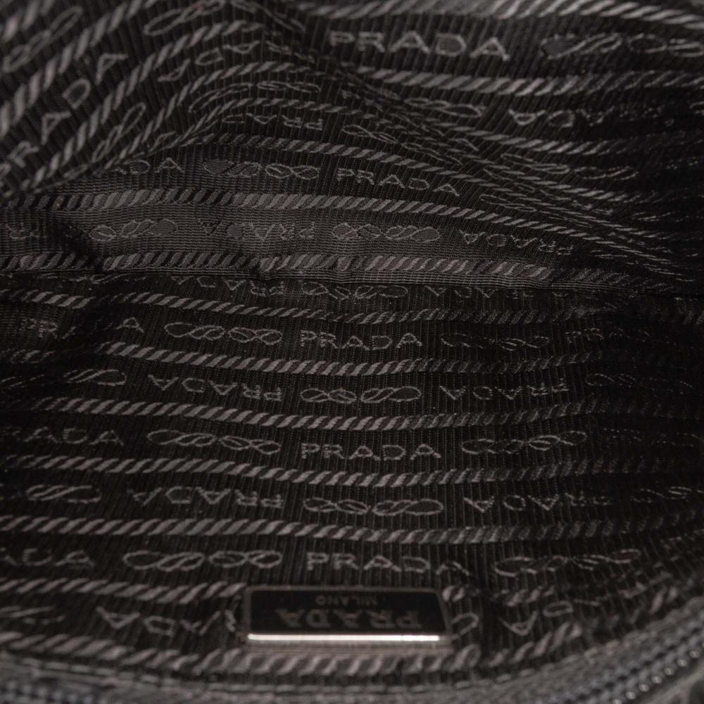 Prada AB Prada Black Nylon Fabric Mini Re Pochette Italy