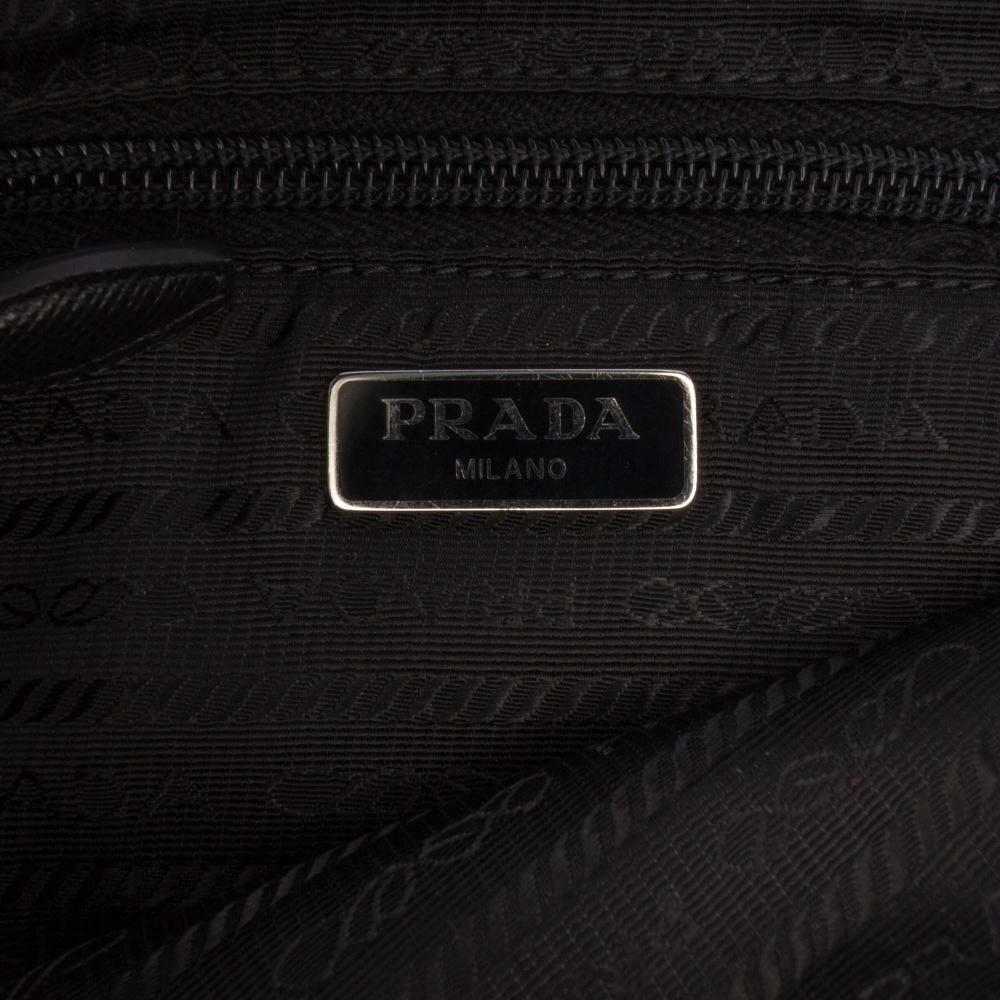 Prada AB Prada Black Nylon Fabric Mini Re Pochette Italy