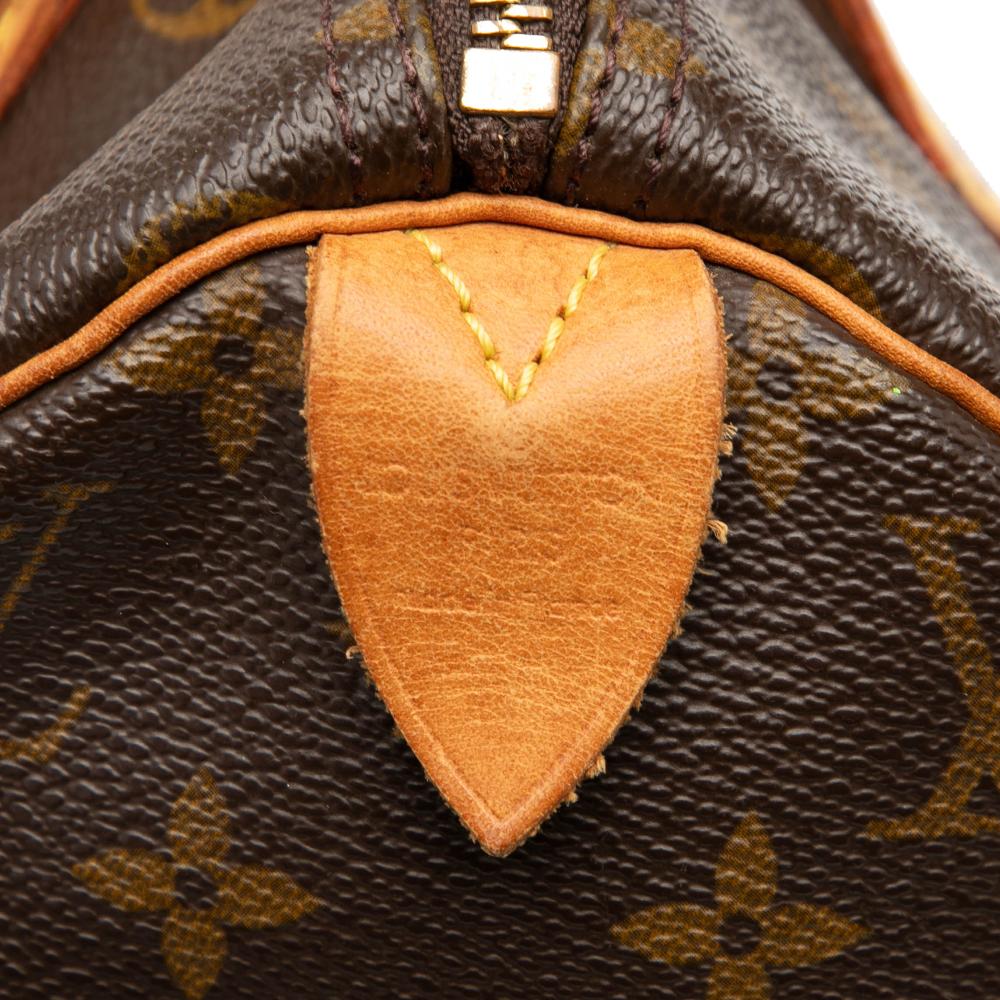 Louis Vuitton B Louis Vuitton Brown Monogram Canvas Fabric Monogram Speedy 30 France