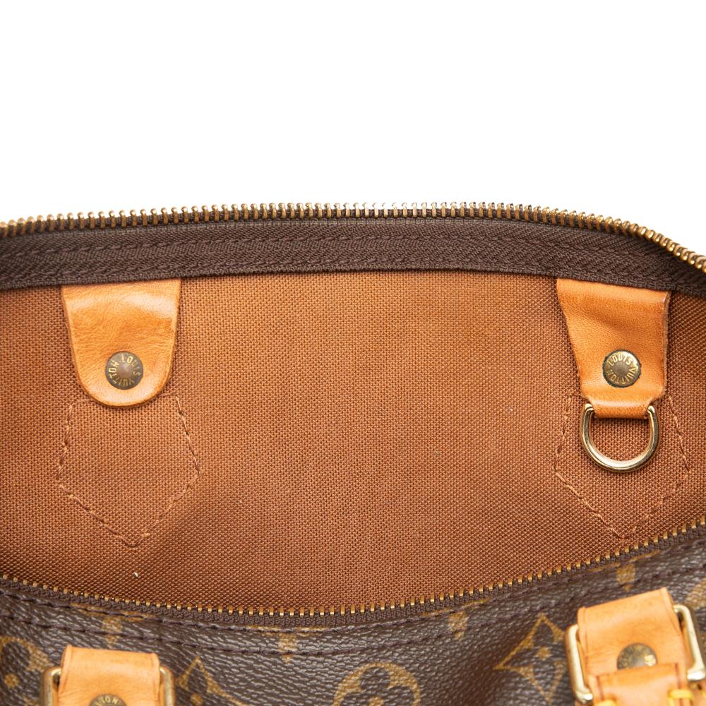 Louis Vuitton B Louis Vuitton Brown Monogram Canvas Fabric Monogram Speedy 30 France