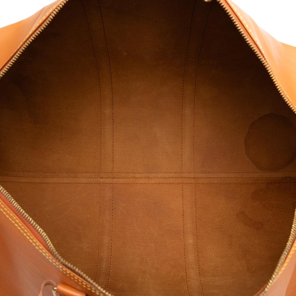 Louis Vuitton B Louis Vuitton Brown Epi Leather Leather Epi Keepall 55 France