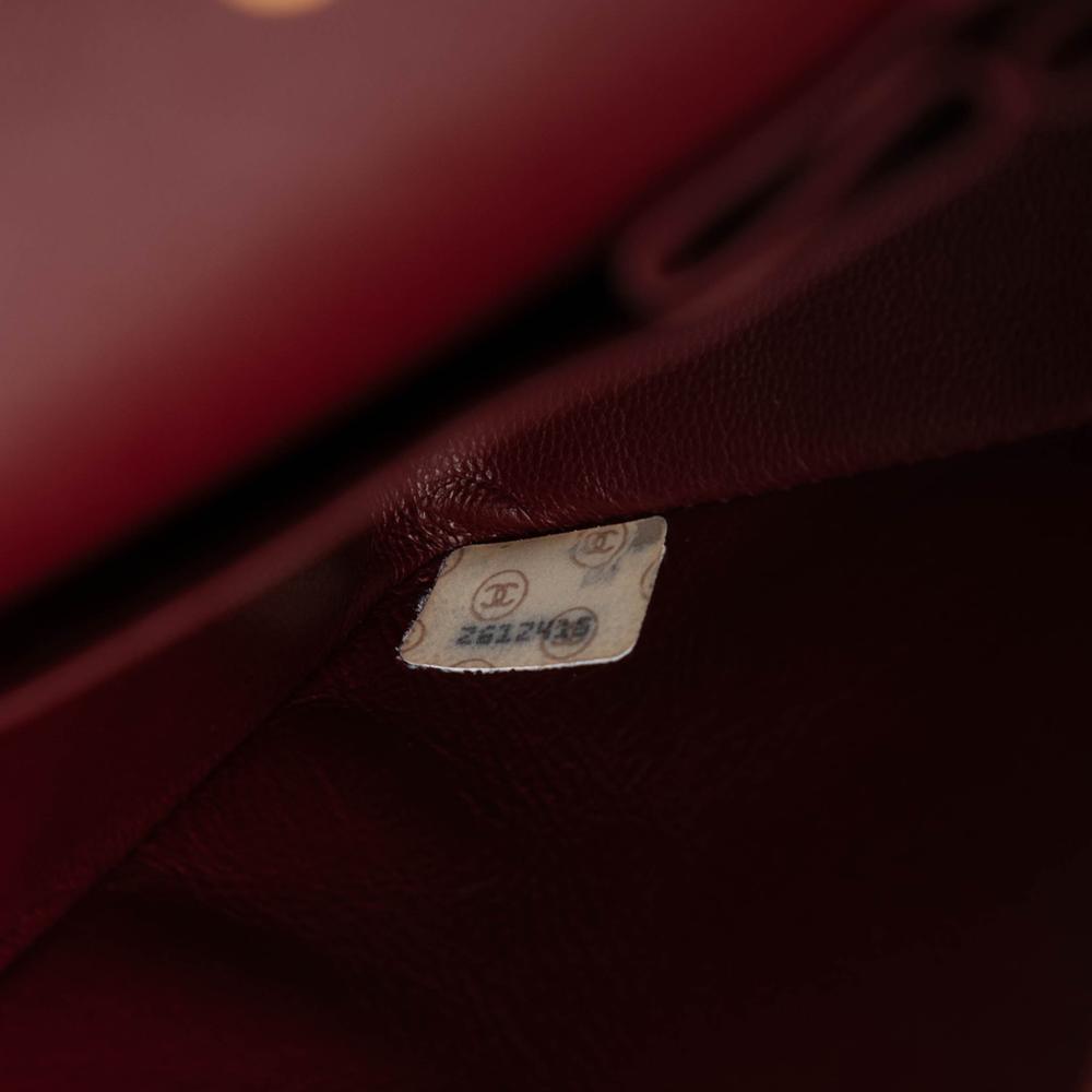 Chanel B Chanel Black Lambskin Leather Leather Medium Classic Lambskin Double Flap France