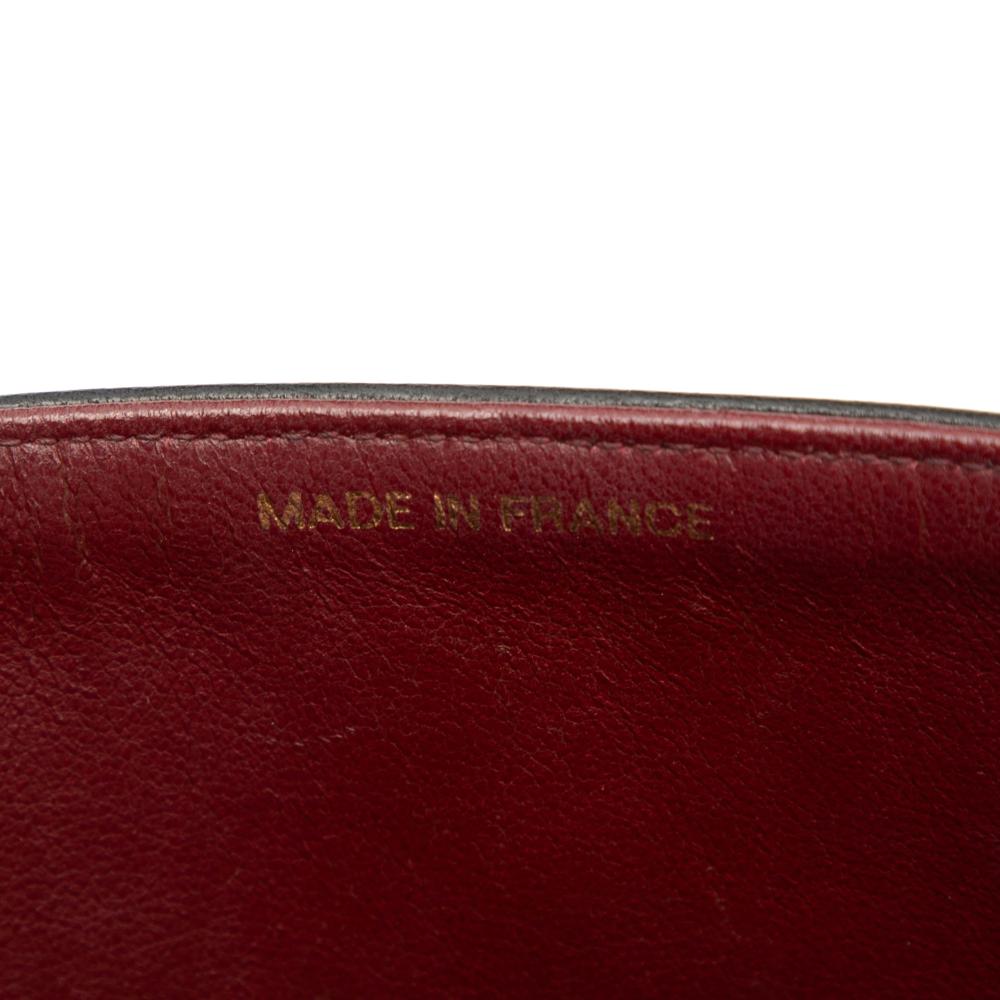 Chanel B Chanel Black Lambskin Leather Leather Medium Classic Lambskin Double Flap France