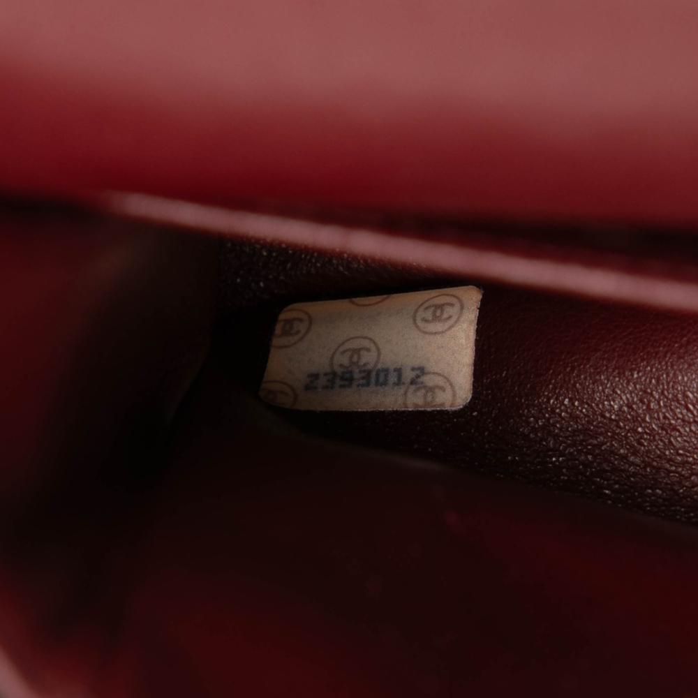 Chanel B Chanel Black Lambskin Leather Leather Medium Classic Lambskin Double Flap France