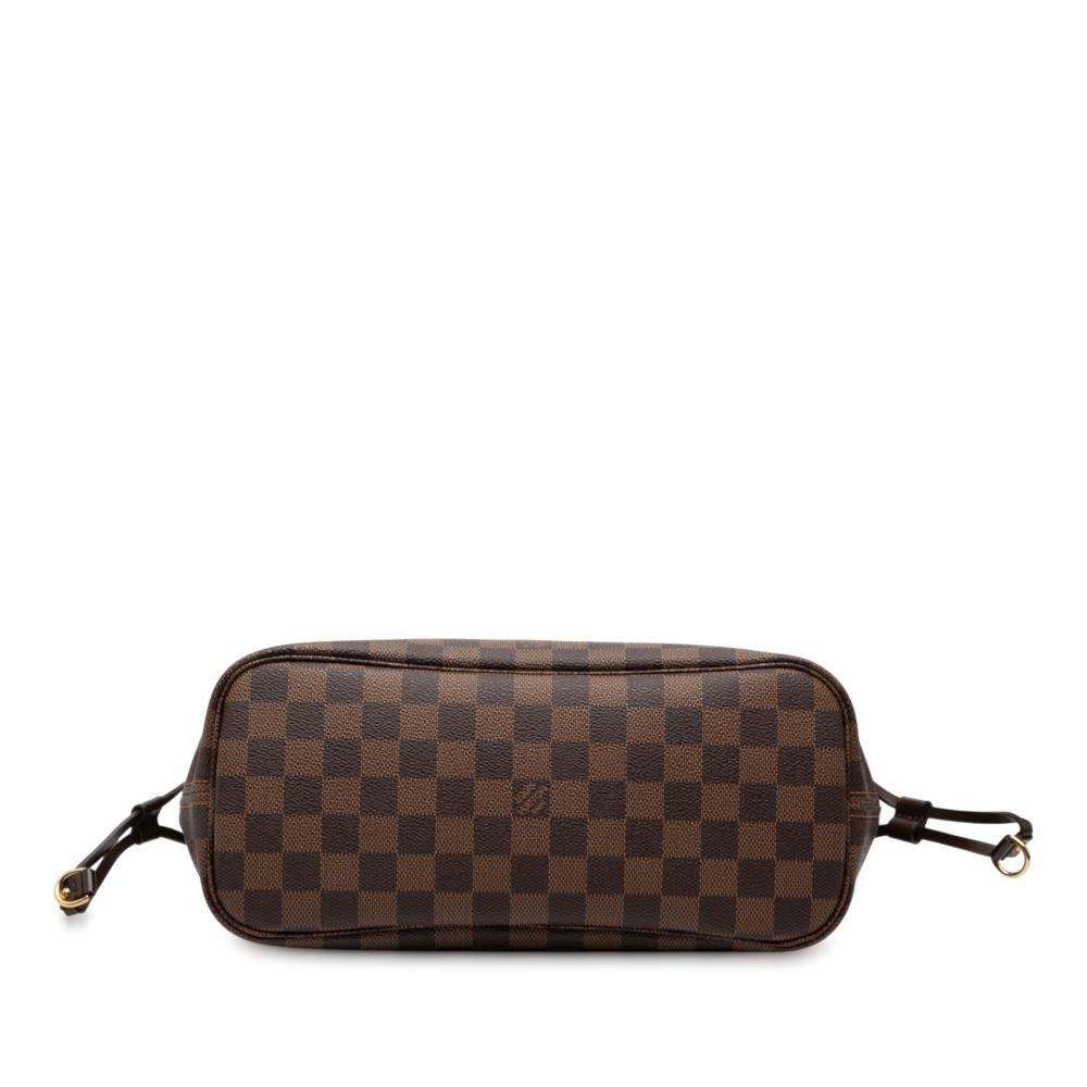 Louis Vuitton B Louis Vuitton Brown Damier Canvas Fabric Damier Ebene Neverfull PM France