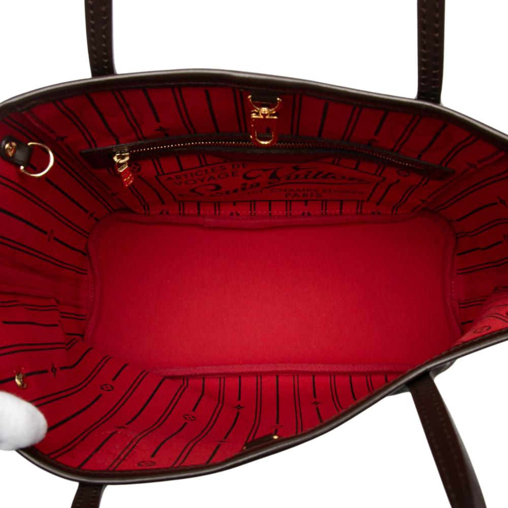 Louis Vuitton B Louis Vuitton Brown Damier Canvas Fabric Damier Ebene Neverfull PM France