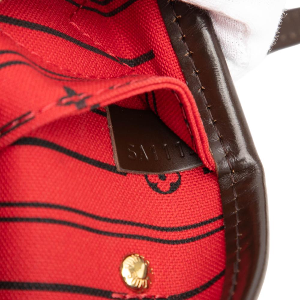 Louis Vuitton B Louis Vuitton Brown Damier Canvas Fabric Damier Ebene Neverfull PM France