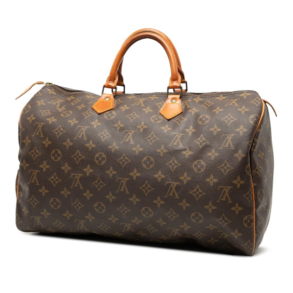 Louis Vuitton B Louis Vuitton Brown Monogram Canvas Fabric Monogram Speedy 40 France