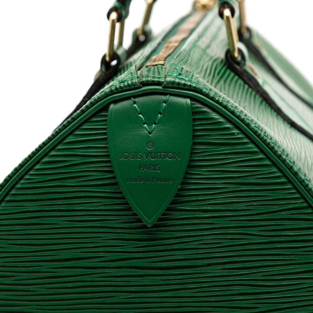 Louis Vuitton B Louis Vuitton Green Epi Leather Leather Epi Speedy 25 France