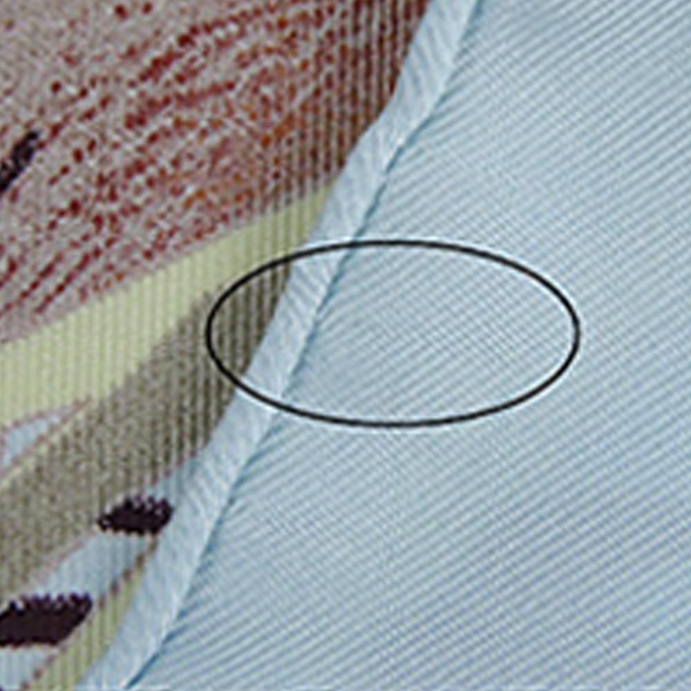 Hermès B Hermès Blue Light Blue Silk Fabric Turbans des Reines Scarf 90 France