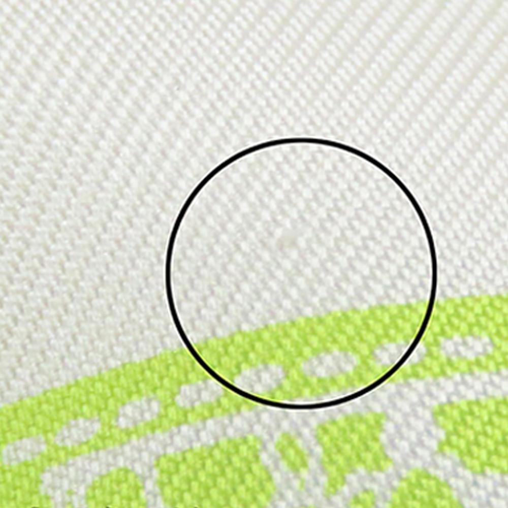 Hermès B Hermès White with Green Light Green Silk Fabric Bolduc Scarf 45 France