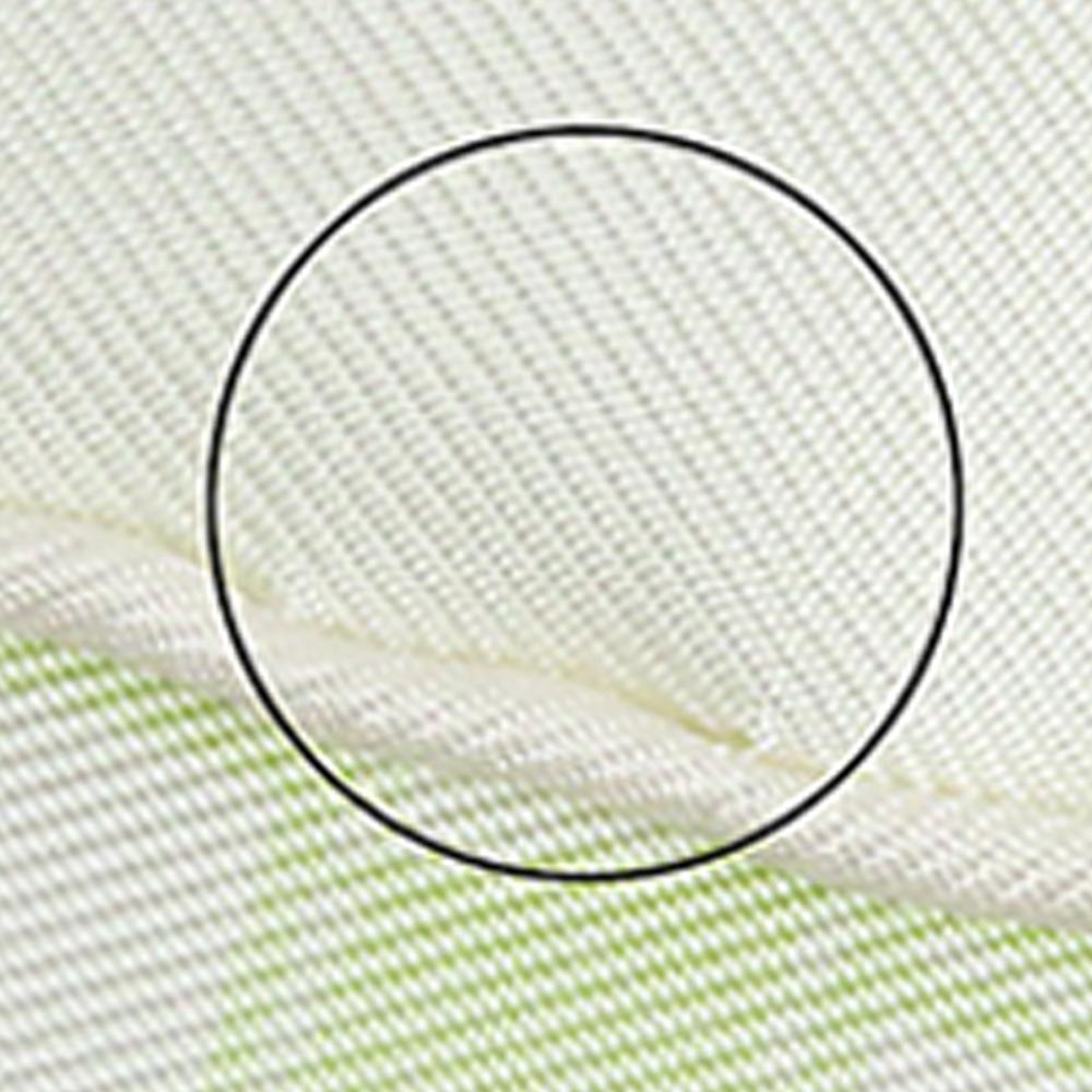 Hermès B Hermès White with Green Light Green Silk Fabric Bolduc Scarf 45 France