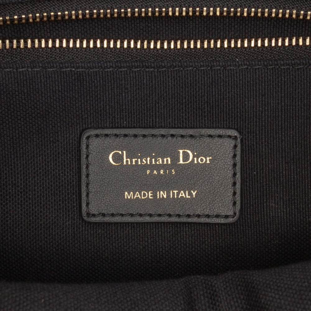 Christian Dior Book Tote Small Embroidery Canvas Tote Bag Plan De Paris Black