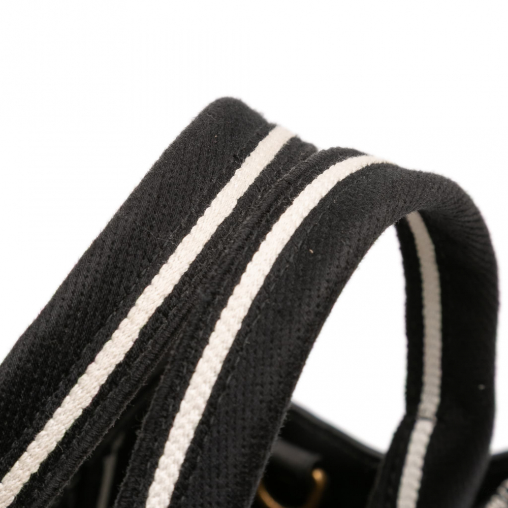 Christian Dior Book Tote Small Embroidery Canvas Tote Bag Plan De Paris Black