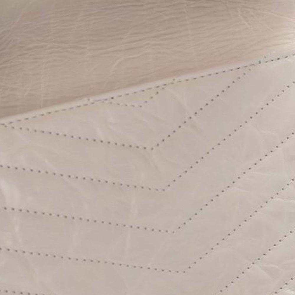 Chanel AB Chanel White Ivory Calf Leather Mini Chevron Crinkled skin Embellished Envelope Flap Italy