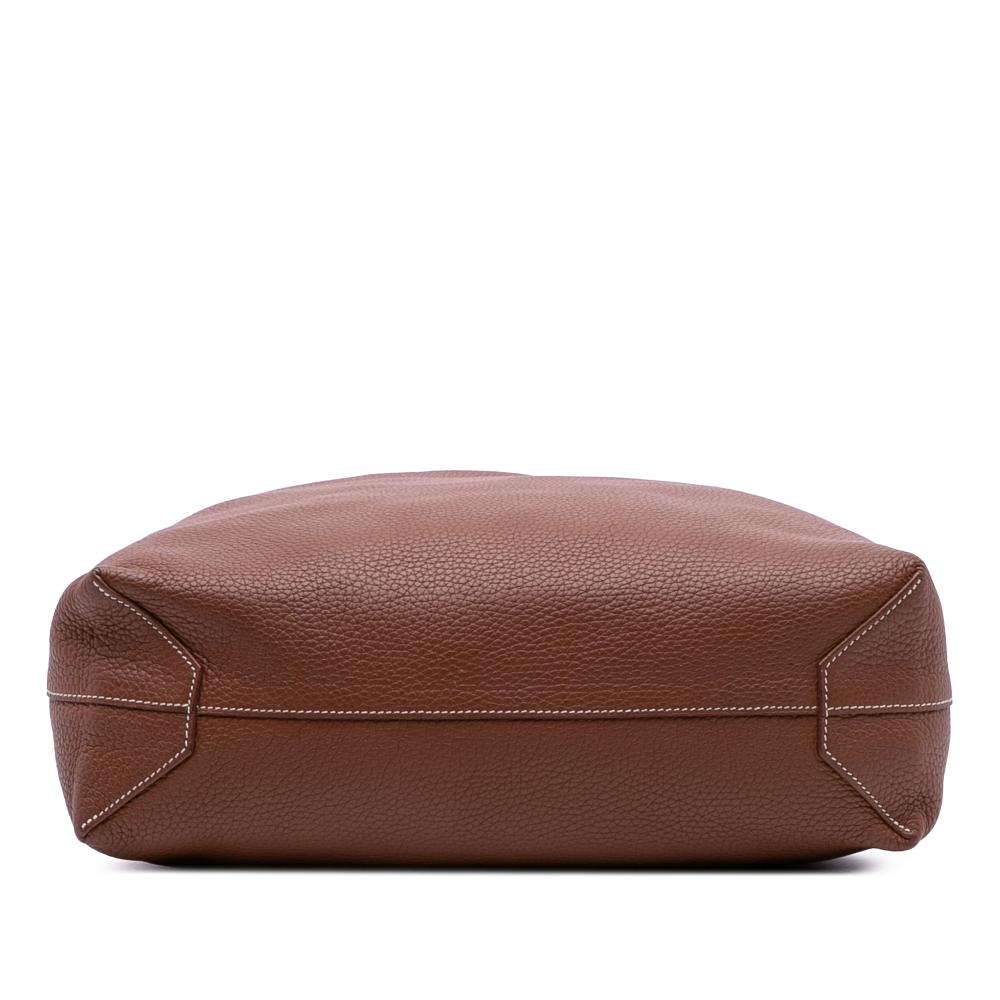 Hermès AB Hermès Brown with Pink Dark Pink Calf Leather Clemence Double Sens 36 France