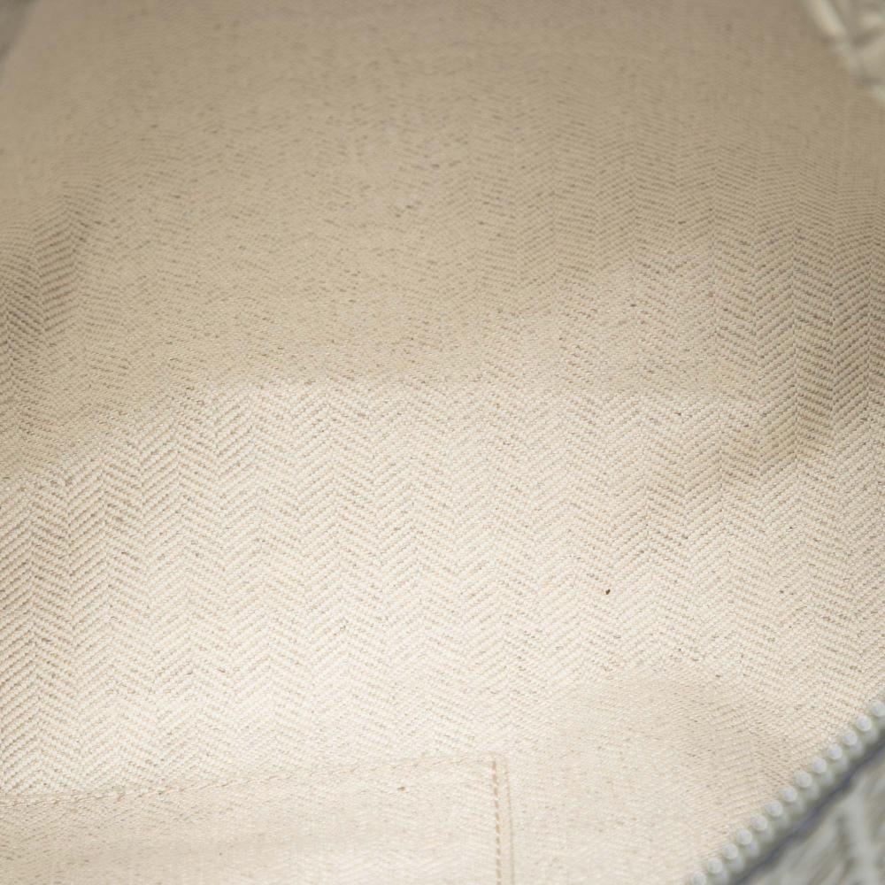 Loewe AB LOEWE Brown Beige Calf Leather Embossed Anagram Repeat T Clutch Spain