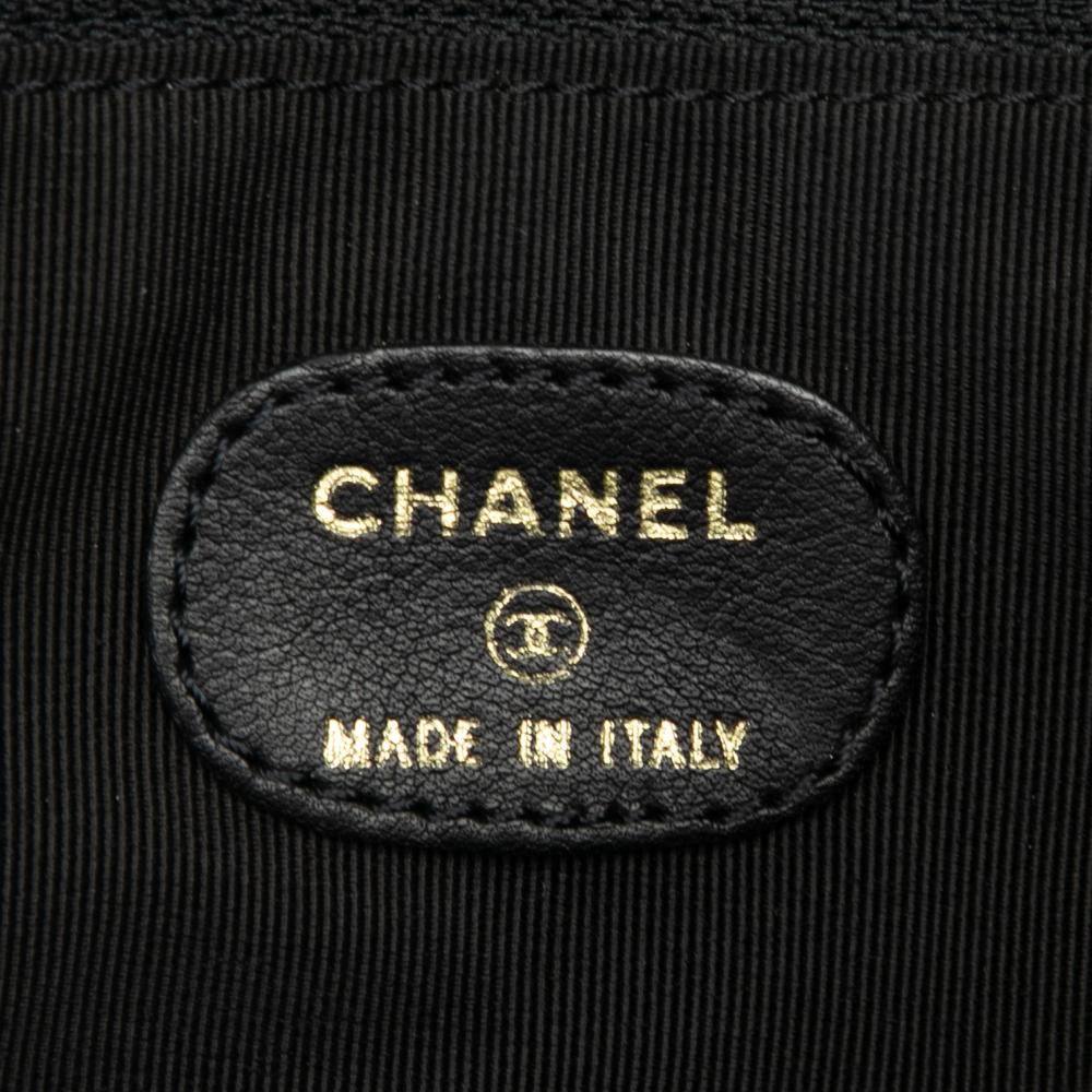 Chanel B Chanel Black Lambskin Leather Leather Lambskin Logo Messenger Bag Italy