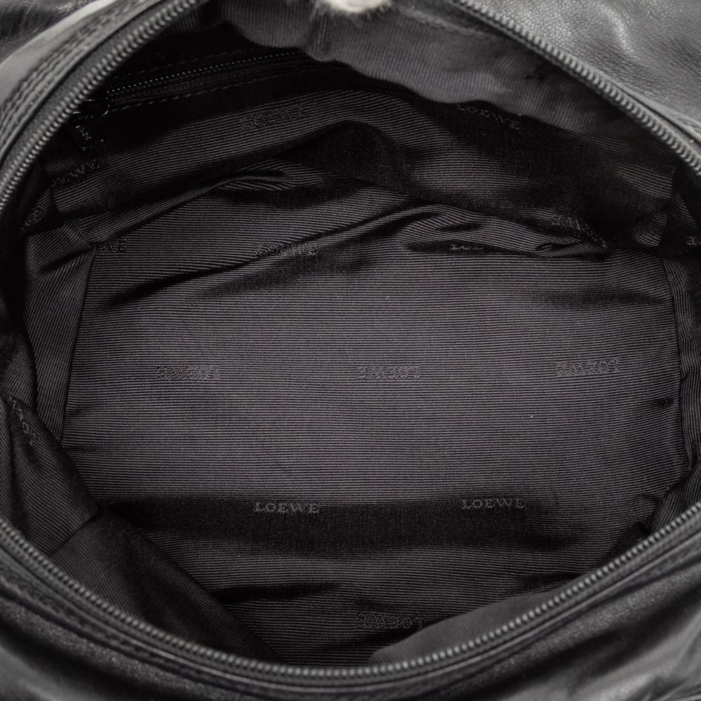 Loewe B LOEWE Black Calf Leather Anagram Studs Handbag Spain