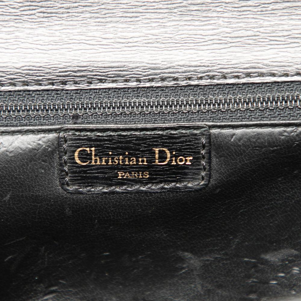 Christian Dior B Dior Black Calf Leather Chain Crossbody Italy