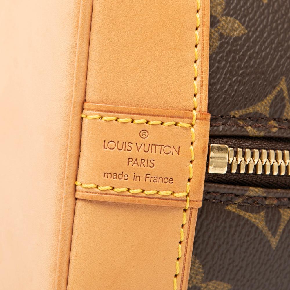 Louis Vuitton B Louis Vuitton Brown Monogram Canvas Fabric Monogram Alma PM France