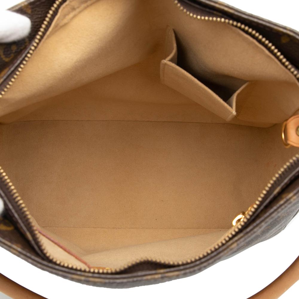 Louis Vuitton B Louis Vuitton Brown Monogram Canvas Fabric Monogram Looping GM France