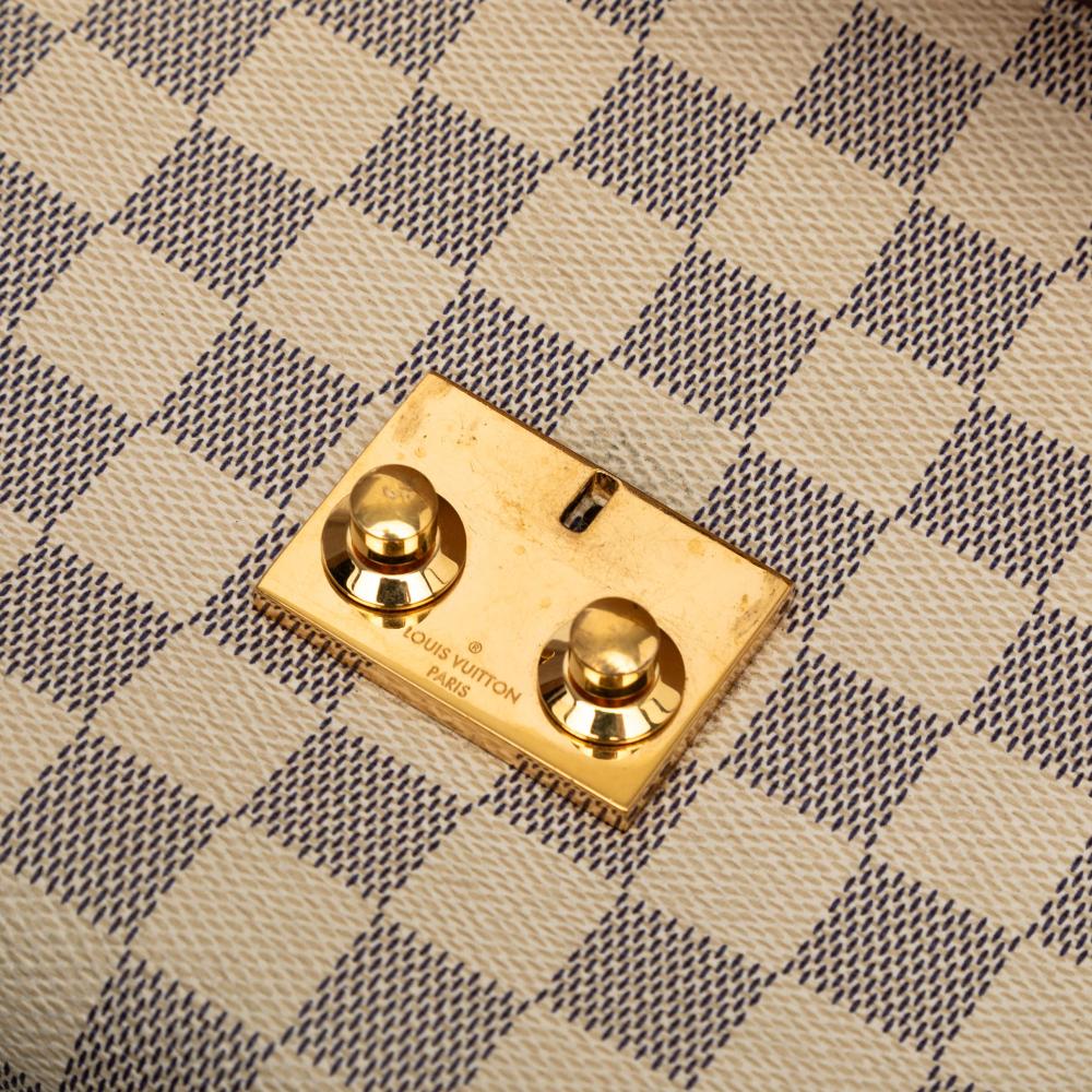 Louis Vuitton B Louis Vuitton White Damier Canvas Fabric Damier Azur Croisette France