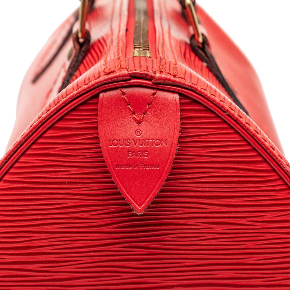 Louis Vuitton B Louis Vuitton Red Epi Leather Leather Epi Speedy 25 France